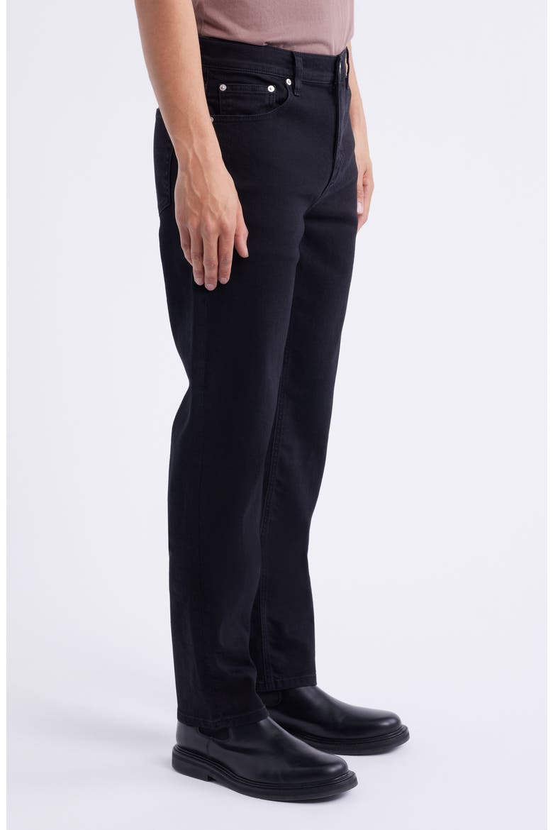Modern Straight Leg Jeans, Alternate, color, NOIR