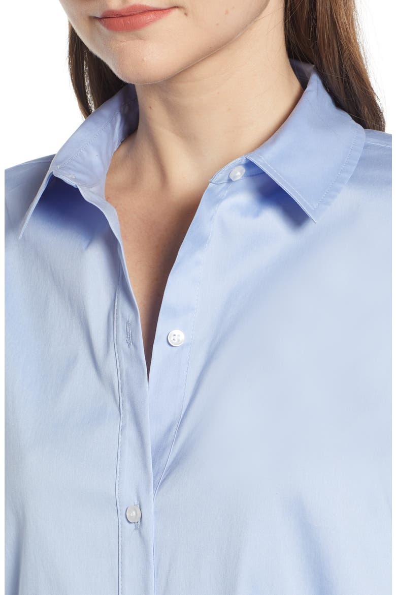 Oversize Shirt (Nordstrom Exclusive), Alternate, color, BLUE BRUNNERA