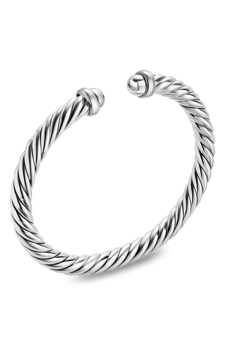 David Yurman Cable Flex Bracelet, 6mm, Alternate, color, Silver