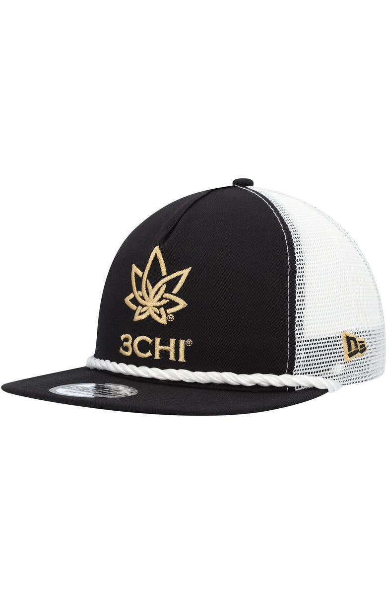 New Era Men's New Era Black Kyle Busch 3Chi Golfer Snapback Hat, Alternate, color, Black