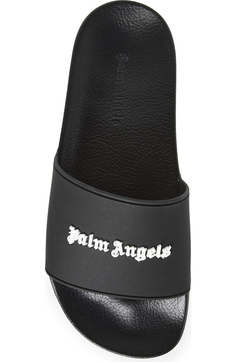 Palm Angels Logo Pool Slide Sandal, Alternate, color,