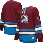 Mitchell & Ness Men's Burgundy Colorado Avalanche Heritage Lace-Up Pullover Sweatshirt