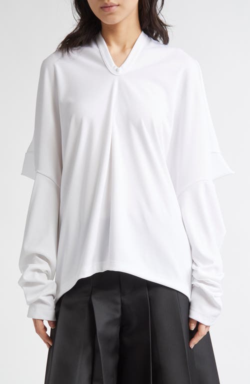 COMME DES GARÇONS COMME DES GARÇONS DRAPED JERSEY TOP 
