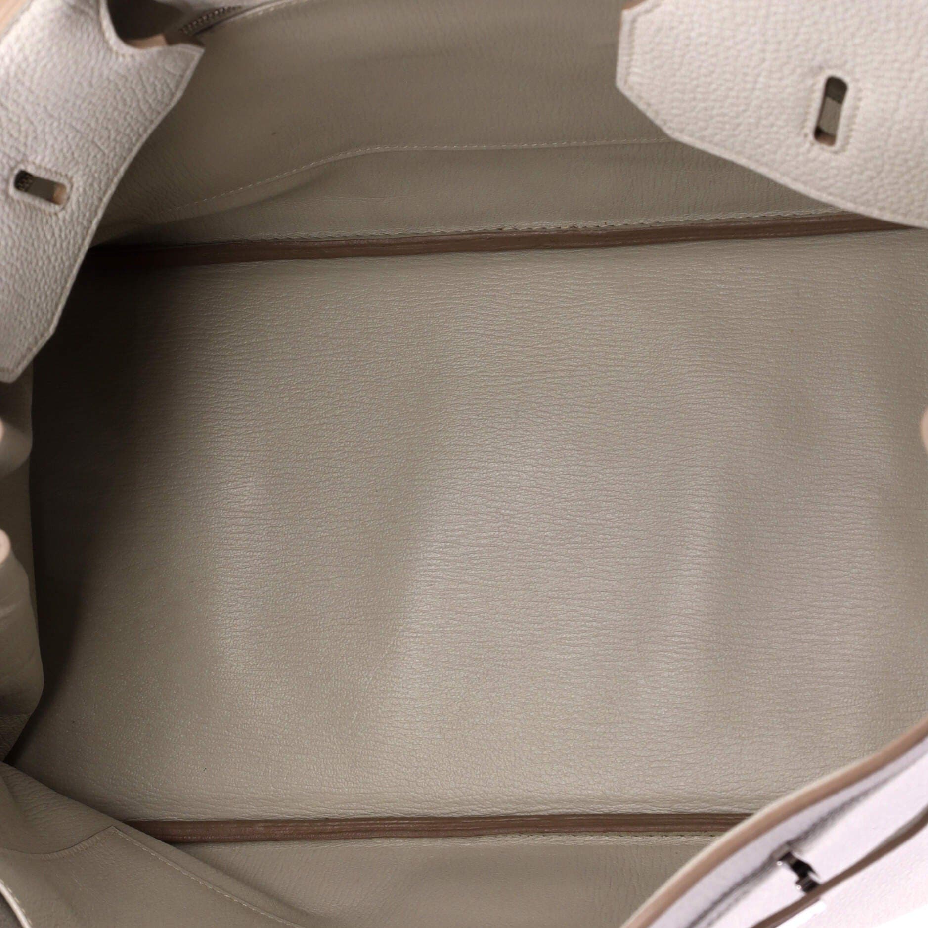 Pre-Owned Hermes Birkin Handbag Grey Togo with Palladium Hardware 40, Alternate, color, Gris Perle