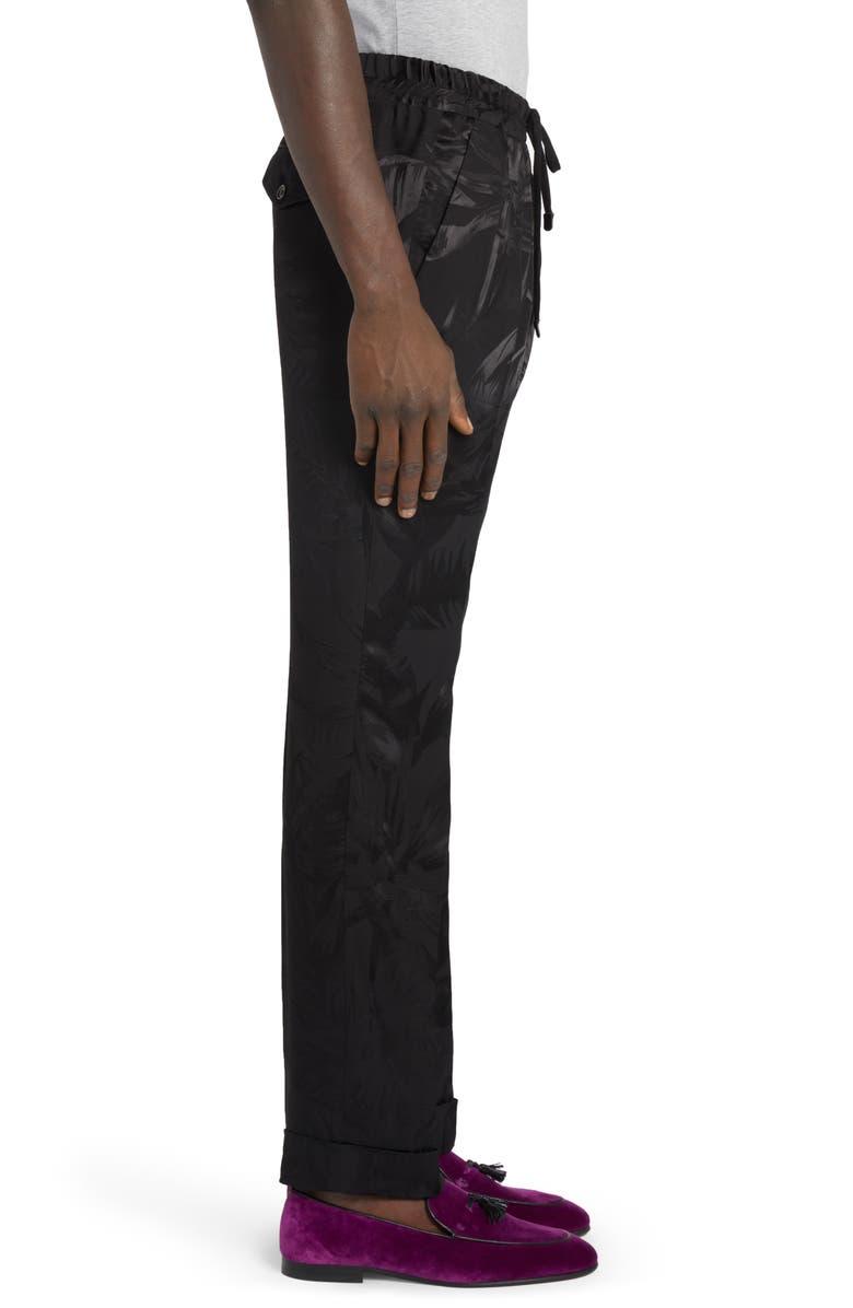 TOM FORD Austin Floral Jacquard Joggers, Alternate, color, 