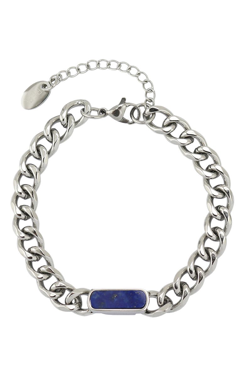 REBL Gender Inclusive Curb Link Bracelet, Main, color, Blue