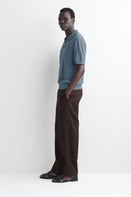 COS Knitted Linen Polo Shirt