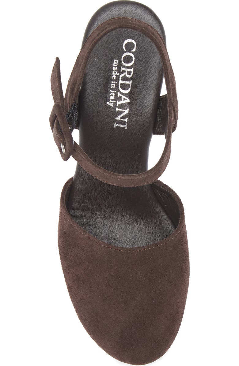 Cordani Torin Ankle Strap Platform Pump, Alternate, color, Tmoro Suede