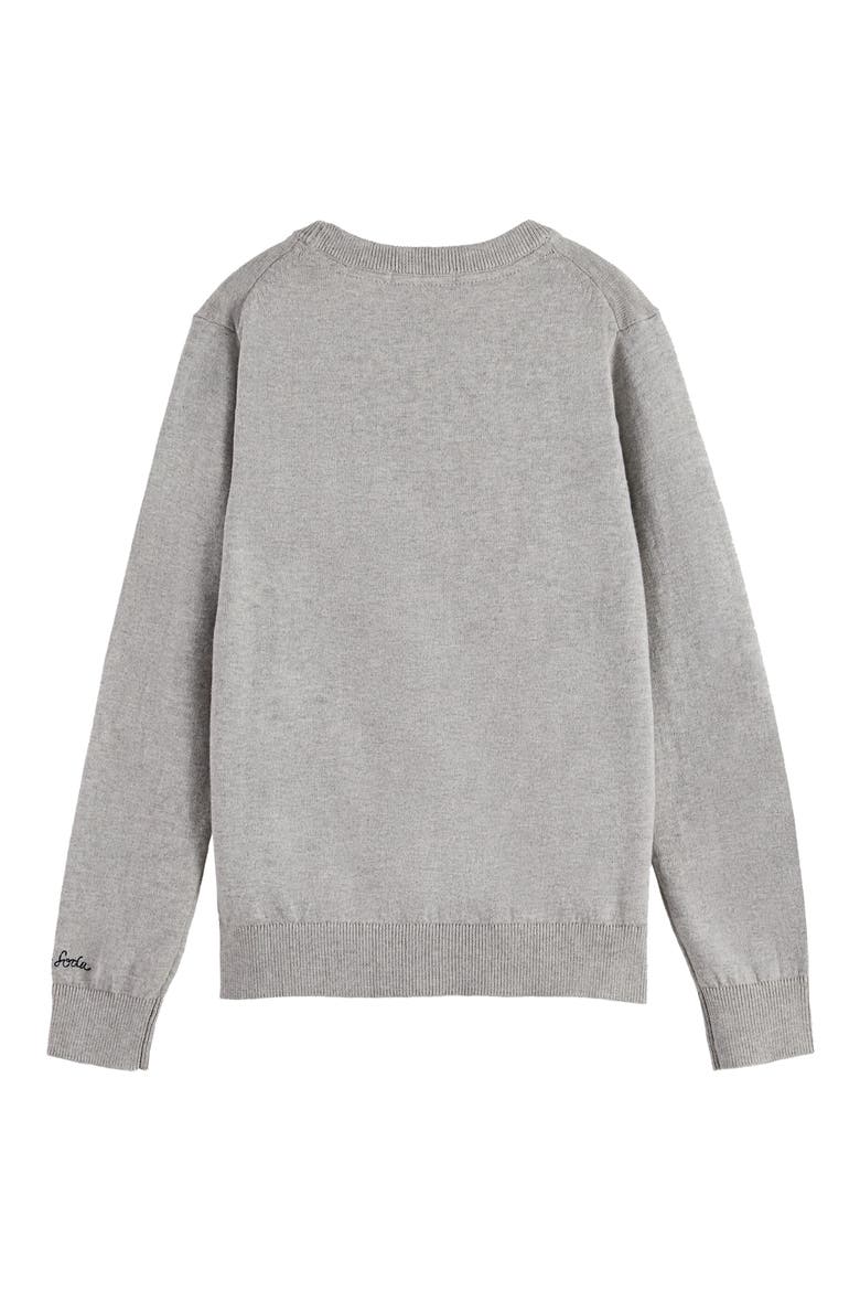 Scotch & Soda Kids' Regular Fit Cotton Crewneck Sweater | Nordstrom