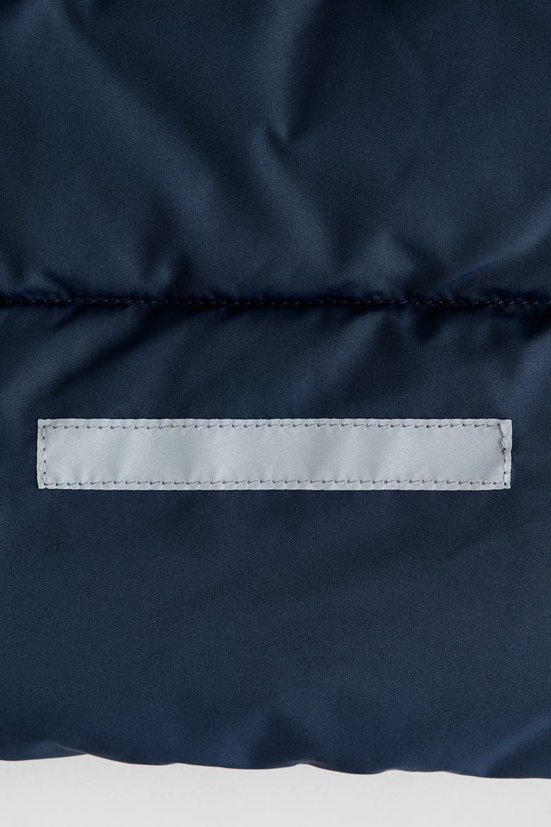 Hooded Puffer Vest, Alternate, color, Navy blue