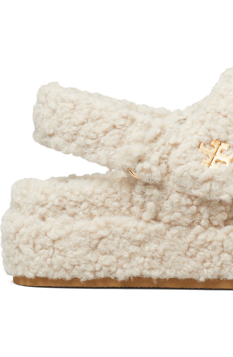 Tory Burch Kira Faux Shearling Sport Sandal, Alternate, color,