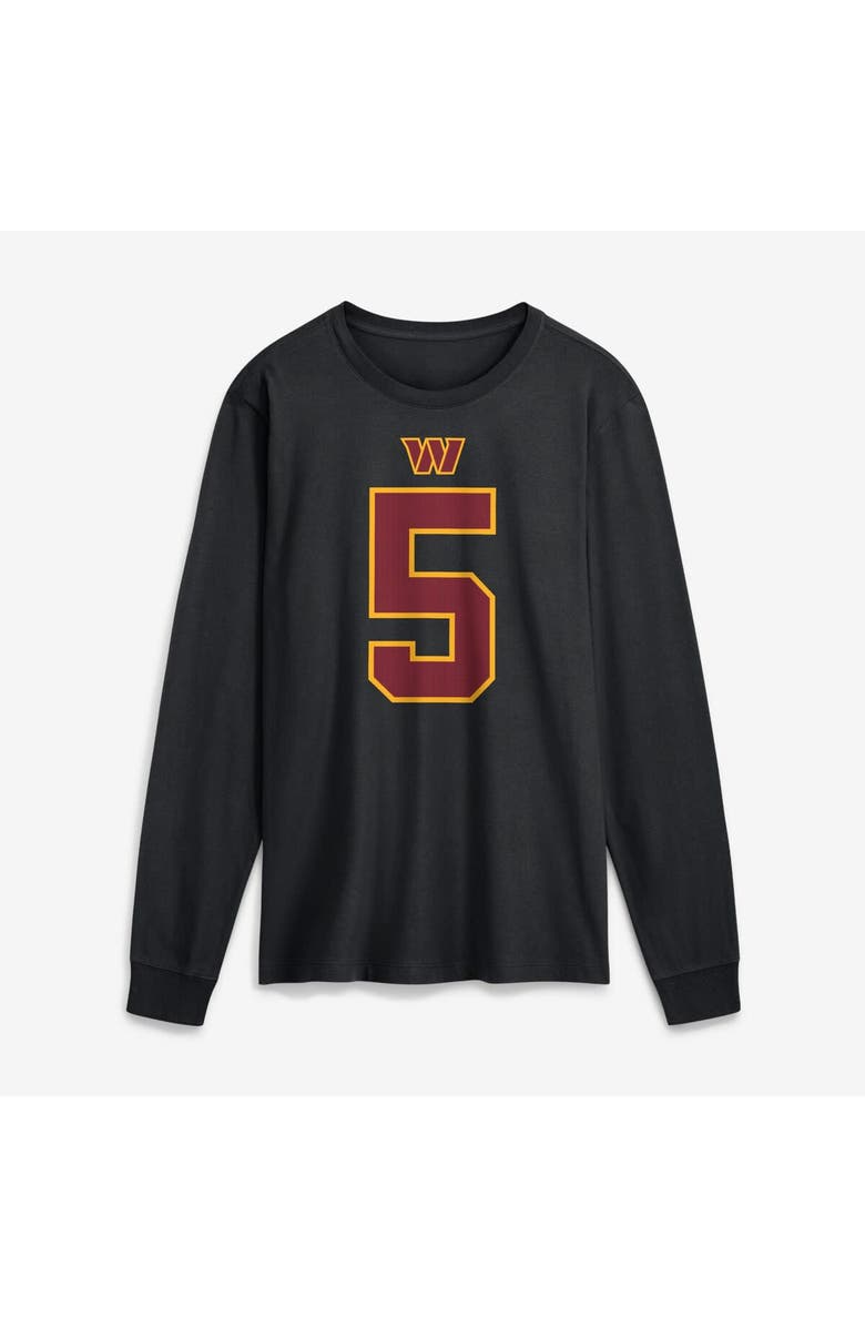 Nike Men's Nike Jayden Daniels Black Washington Commanders Name & Number Long Sleeve T-Shirt, Alternate, color, Black