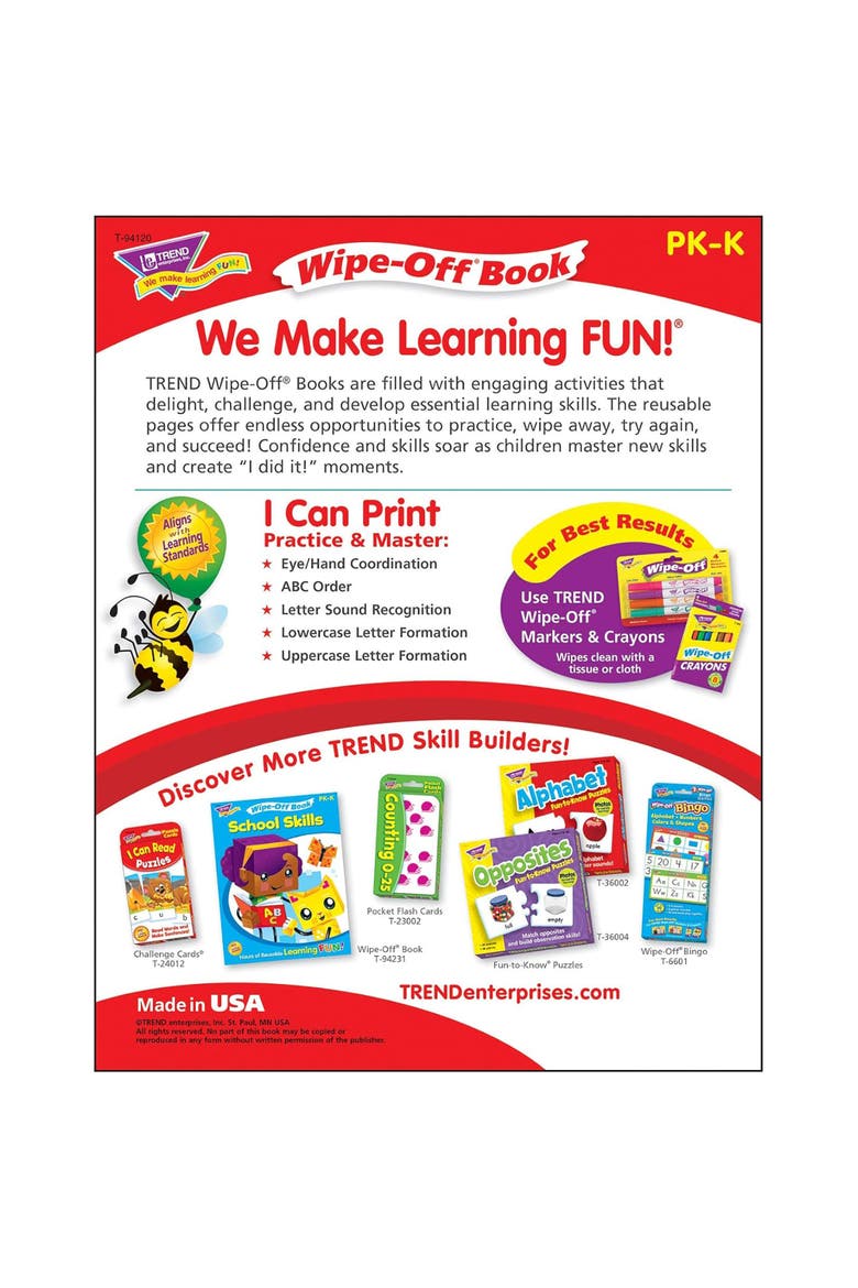 Printing Reusable Book & Crayons, Alternate, color, Multicolored
