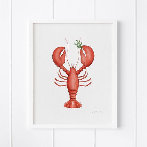 Lobstah Framed Museum Quality 8" x 10" Art Print