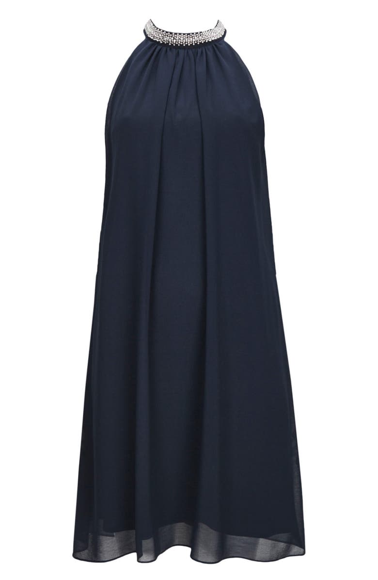 Wallis Embellished Neck Shift Dress, Alternate, color, 