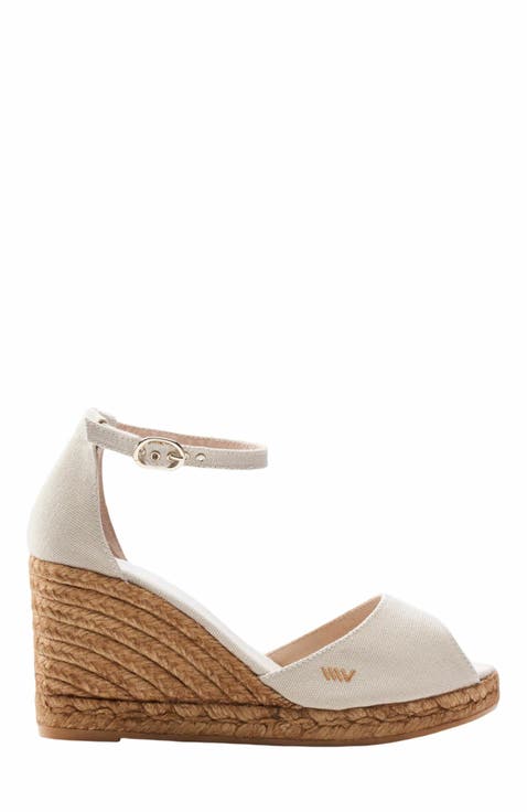 Aiguafreda Canvas Espadrille Sandal Wedges