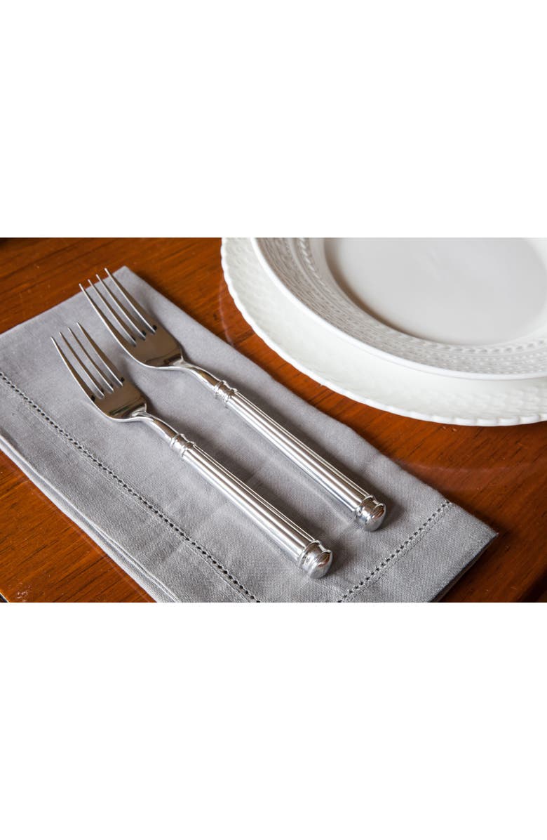 Fortessa Nyssa Hollow 20-Piece Flatware Set, Alternate, color, Silver