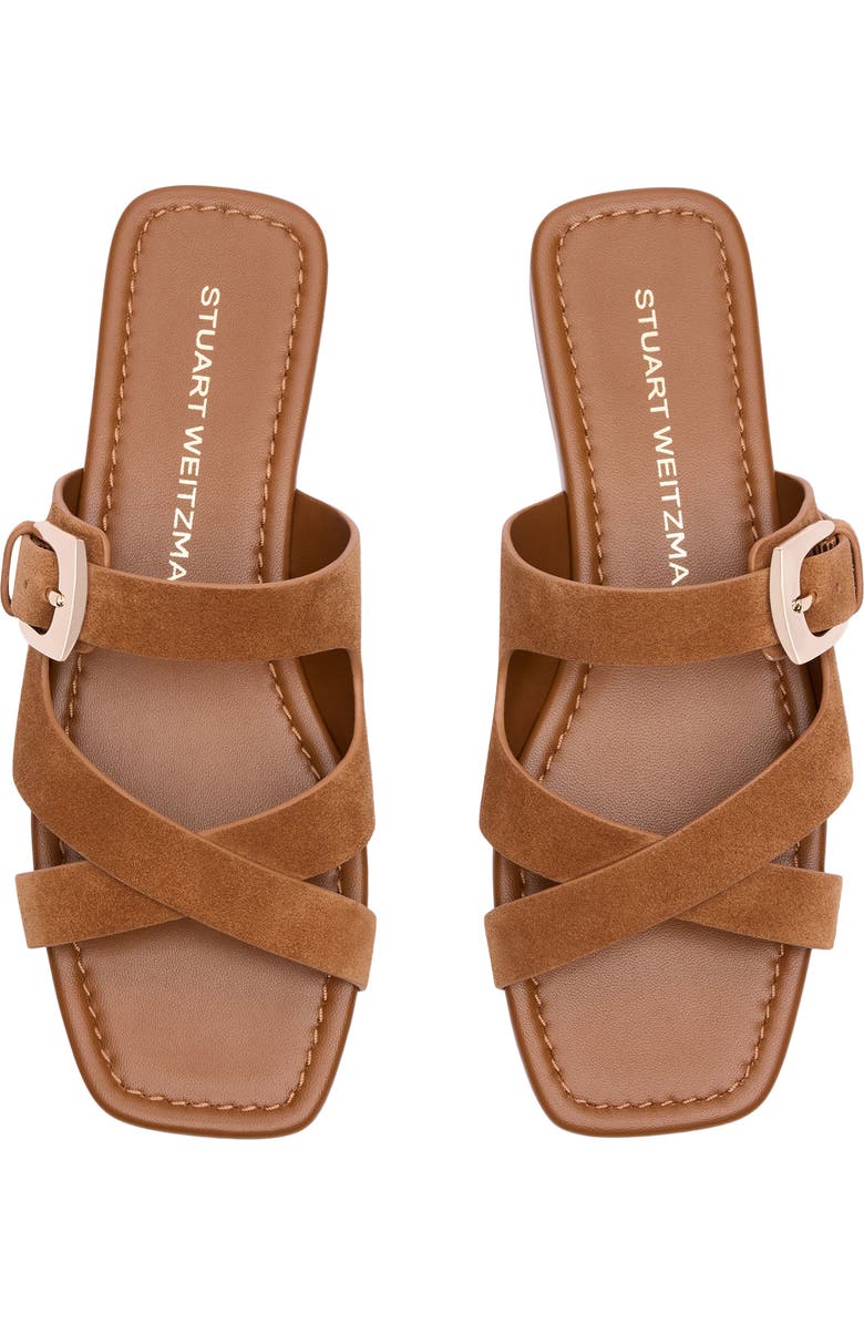 Stuart Weitzman Sai Slide Sandal, Alternate, color, Doe