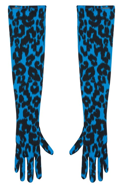 Savage X Fenty City Kitty Opera Gloves In Blue