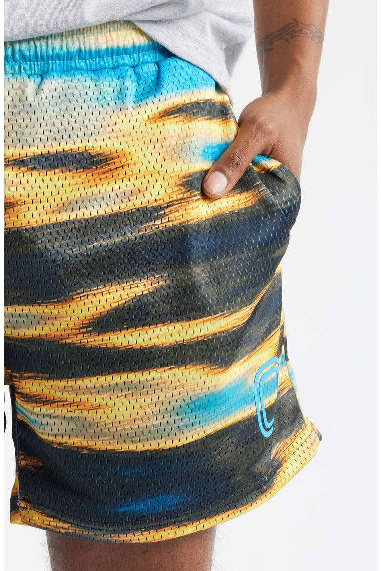 Splash Mesh Shorts, Alternate, color, YELLOW