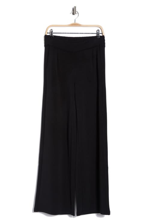 Scuba Knit Wide Leg Pants