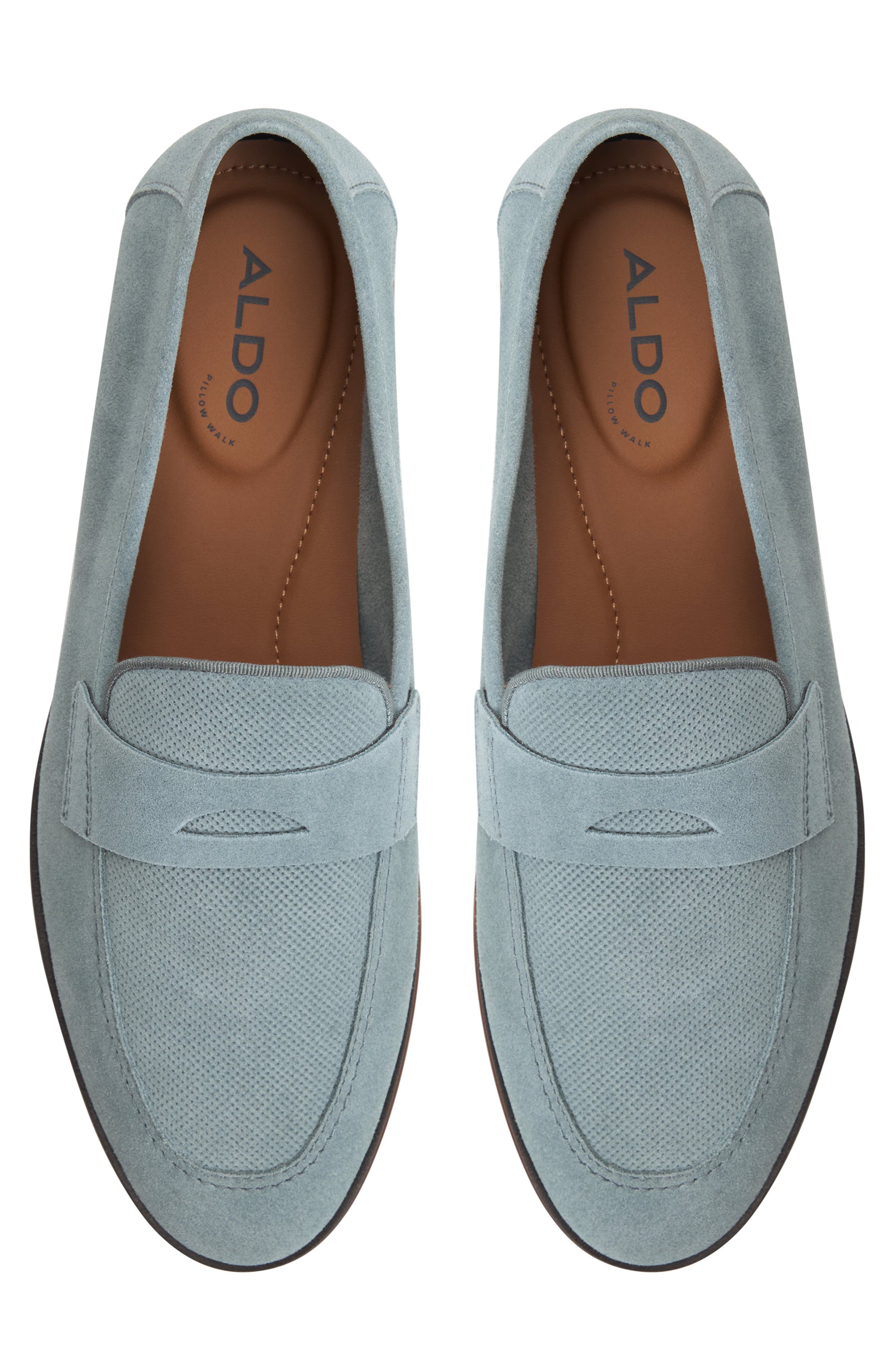 ALDO Garret Penny Loafer, Alternate, color, Light Blue