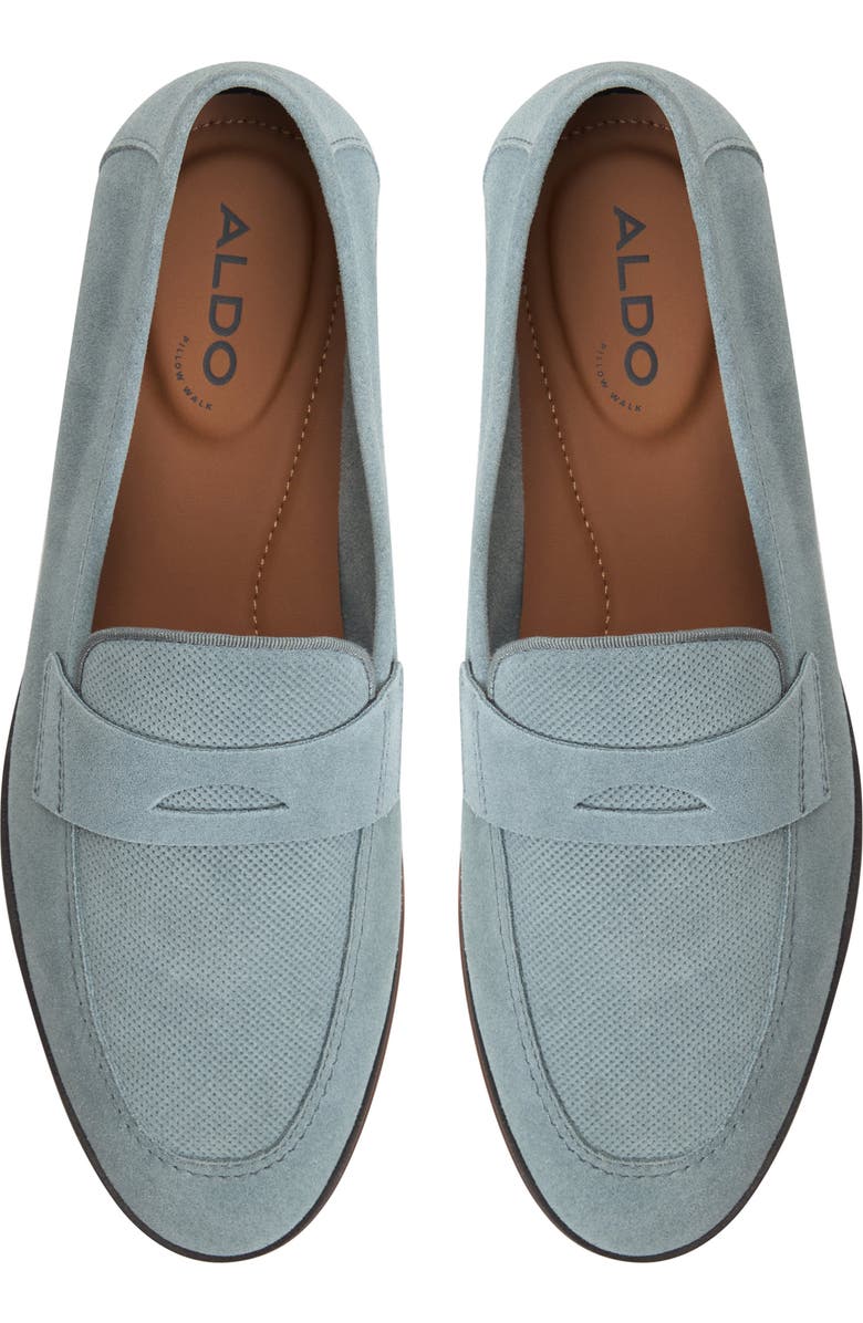 ALDO Garret Penny Loafer, Alternate, color, Light Blue