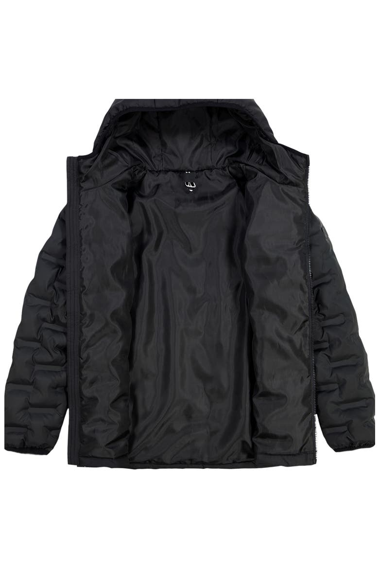 Kids' Bonded Quilt Puffer Jacket, Alternate, color, BLACK