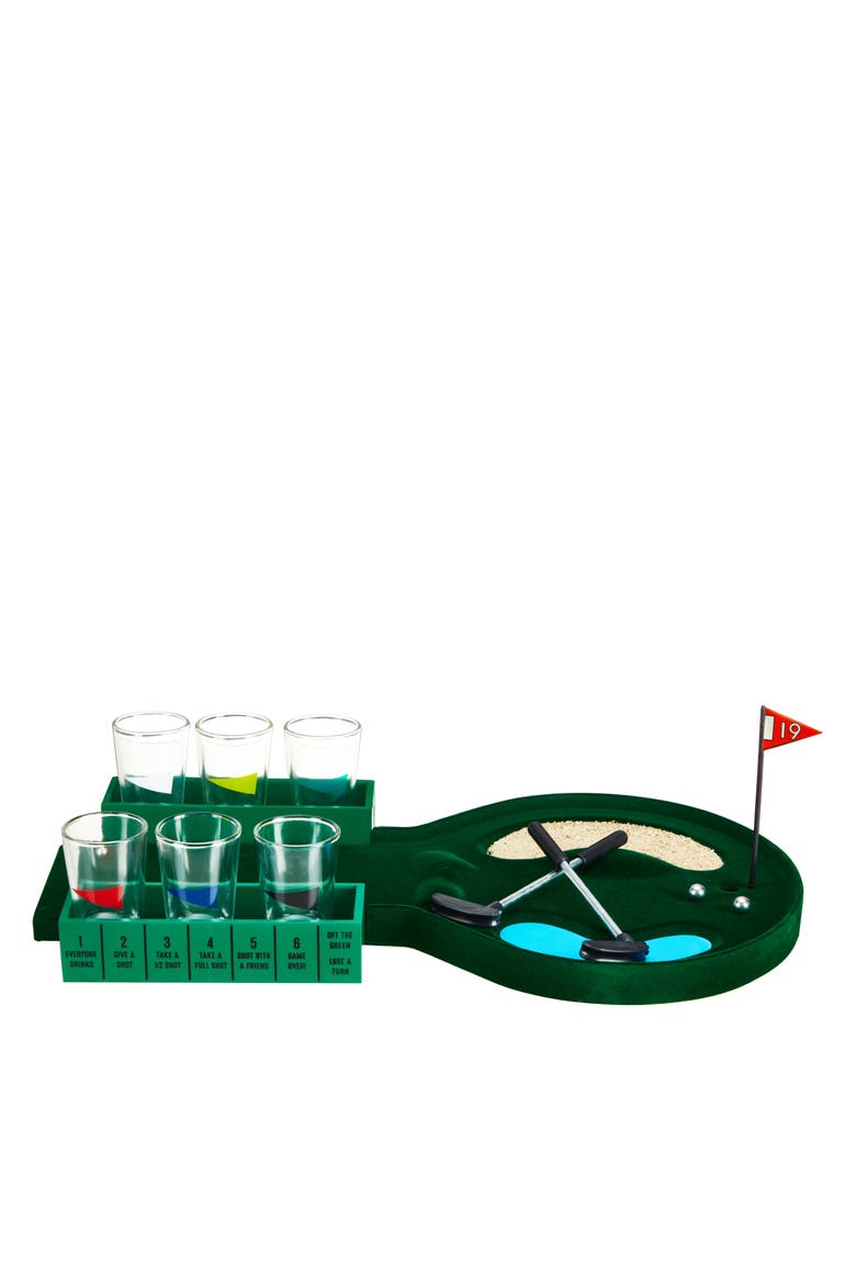 Putt & Shot Mini Golf Drinking Game, Alternate, color, Green