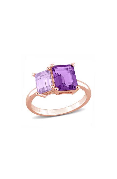 Octagon Amethyst Ring