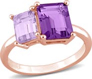 DELMAR Octagon Amethyst Ring