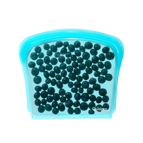 Cuisipro Pack-it Silicone Reusable Storage Bag, 800ml/27oz In Blue