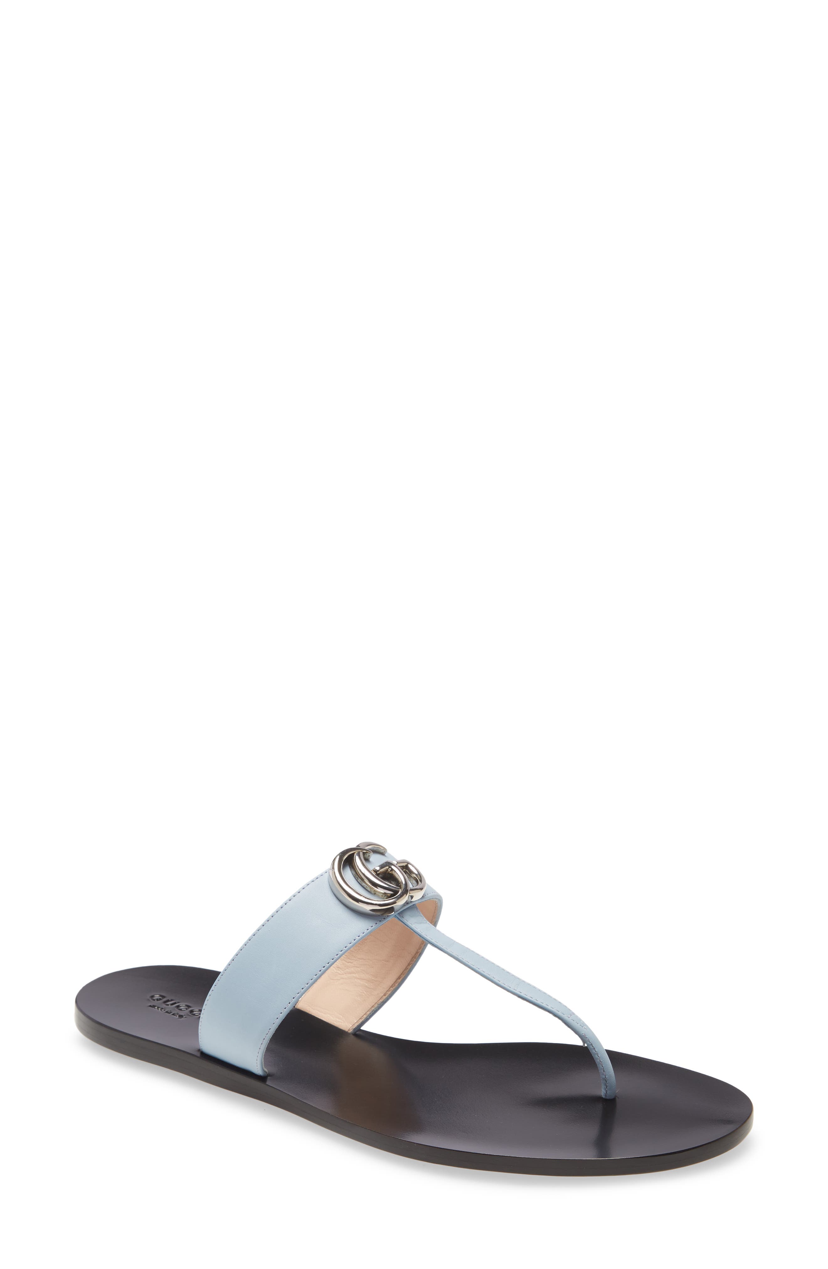 Gucci GG T-Strap Sandal, Main, color, 