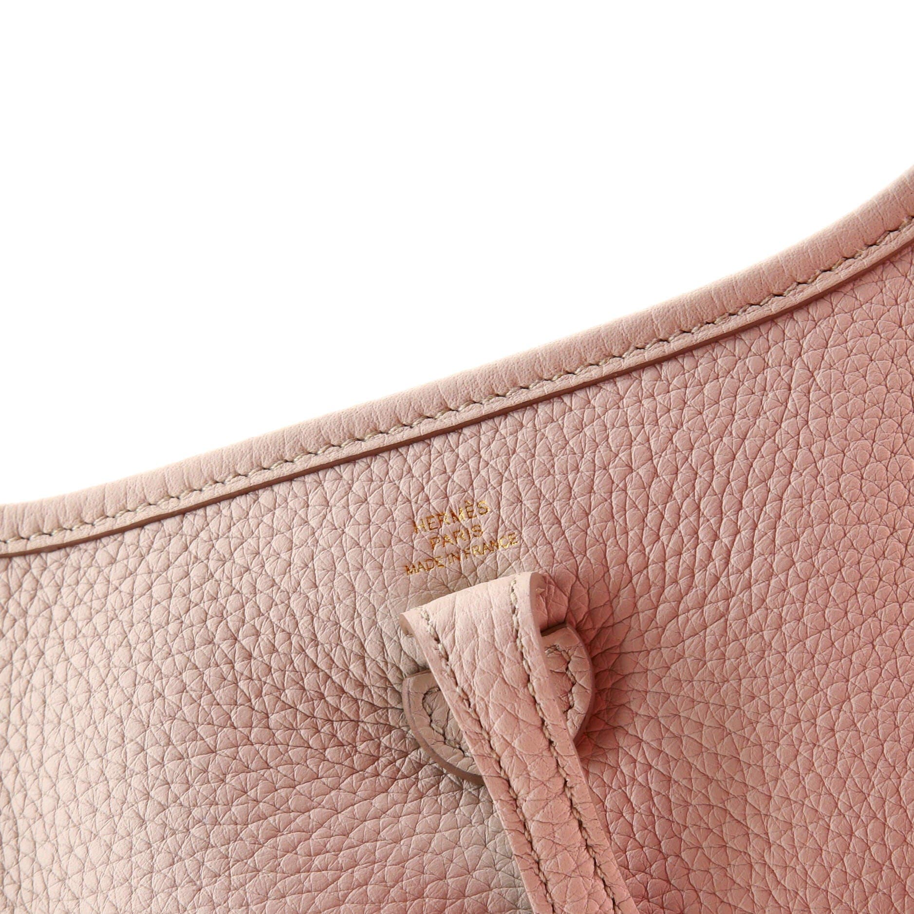 Pre-Owned Hermes Evelyne Bag Gen III Clemence TPM, Alternate, color, Beton