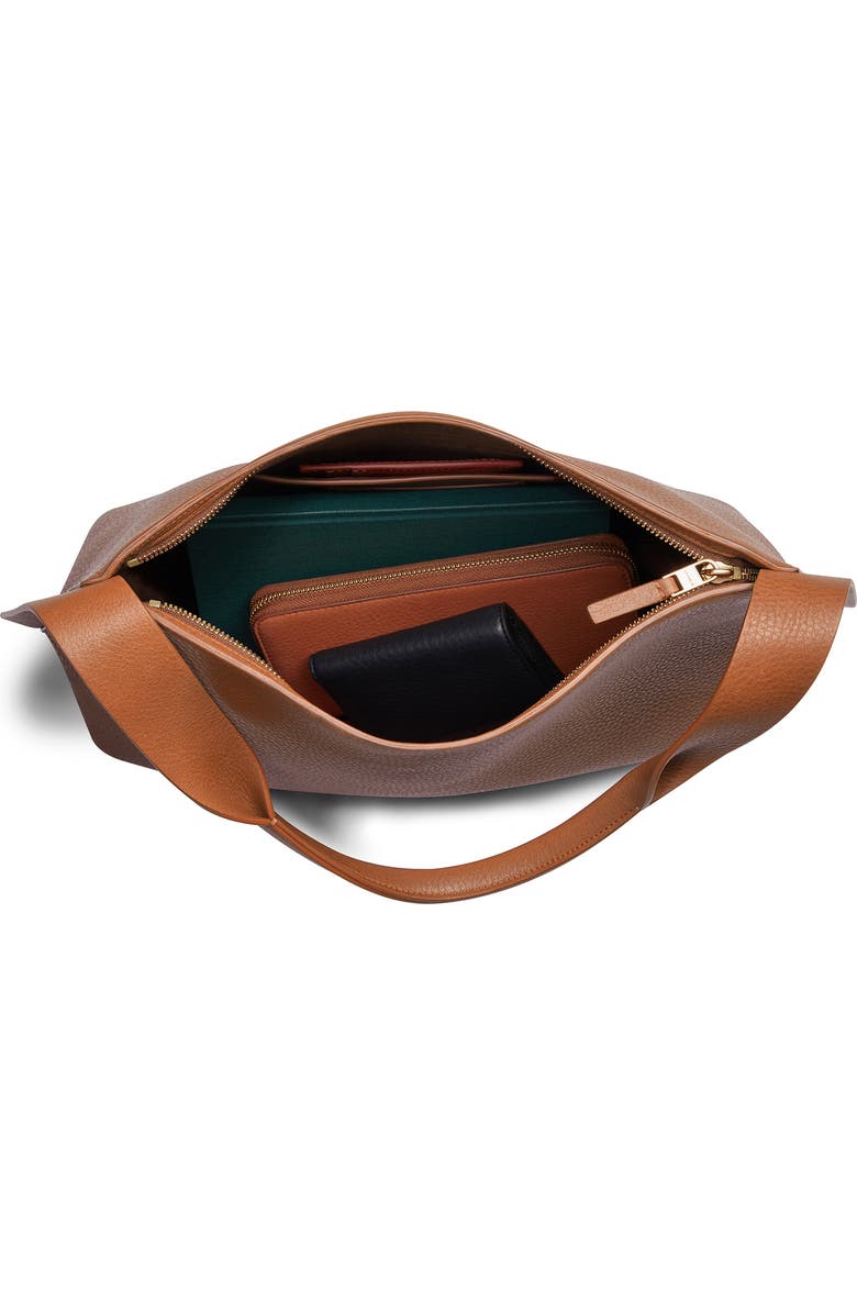 Shinola Medium Derby Leather Shoulder Bag, Alternate, color, Tan