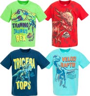 JURASSIC WORLD Jurassic Park T-Rex 4-Pack Short Sleeve T-Shirts