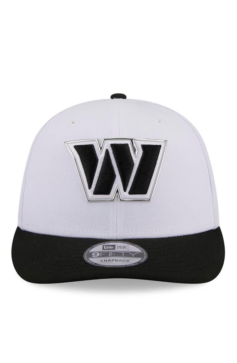 New Era Men's New Era  White/Black Washington Commanders 2026 NFL Draft Pre-Curved 9FIFTY Snapback Hat, Alternate, color, White
