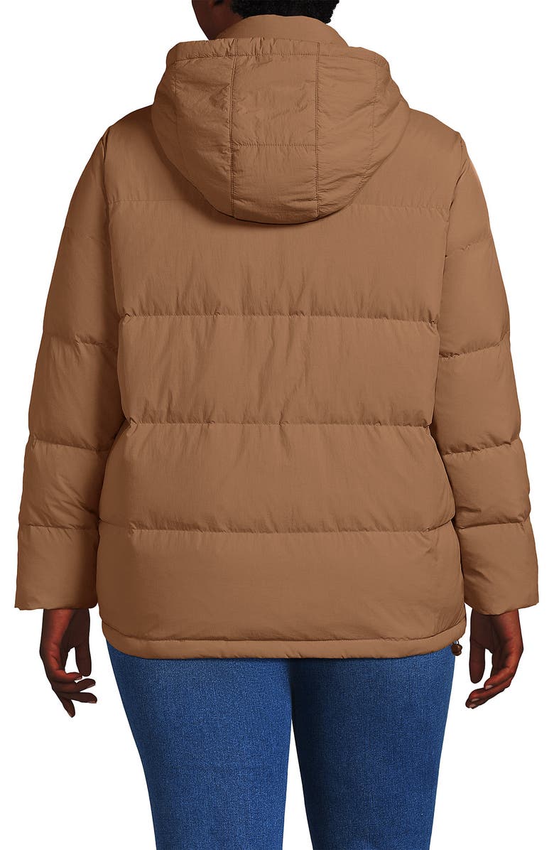 Lands
 End Wide Channel 600 Down Puffer Jacket, Alternate, color, Toasted Peanut