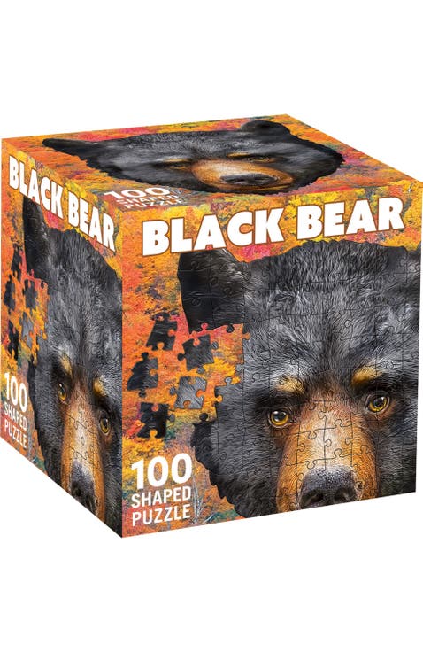 Black Bear 100 Piece Shaped Puzzle