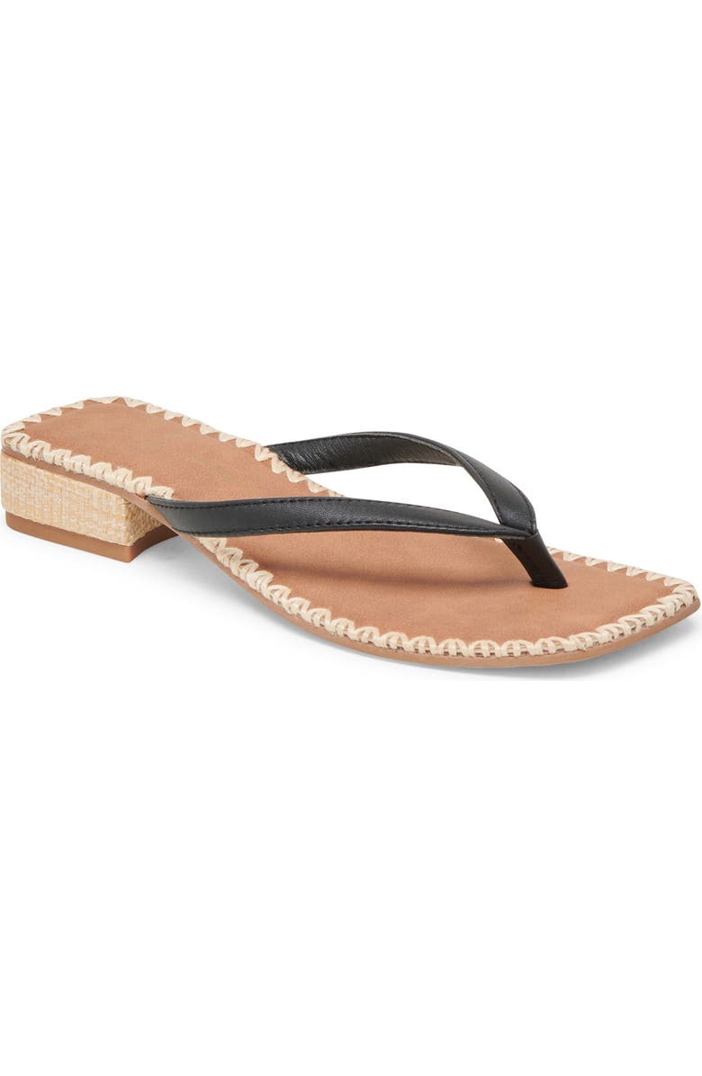 Dolce Vita Barty Flip Flop, Main, color, Black Leather