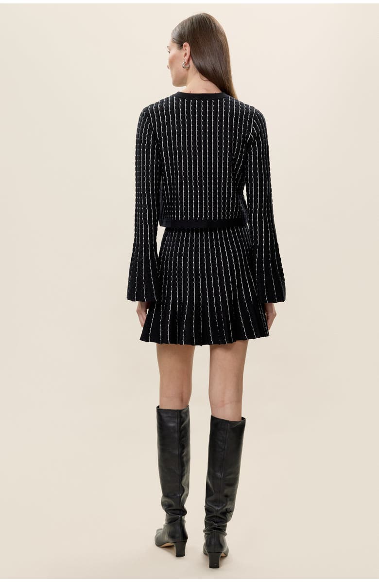 Rebecca Taylor Dorothy Sweater Skirt, Alternate, color, Black