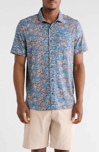 Day Cruise Short Sleeve Knit Button-Up Shirt