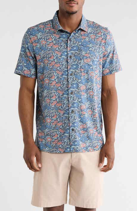 TravisMathew Day Cruise Short Sleeve Knit Button-Up Shirt