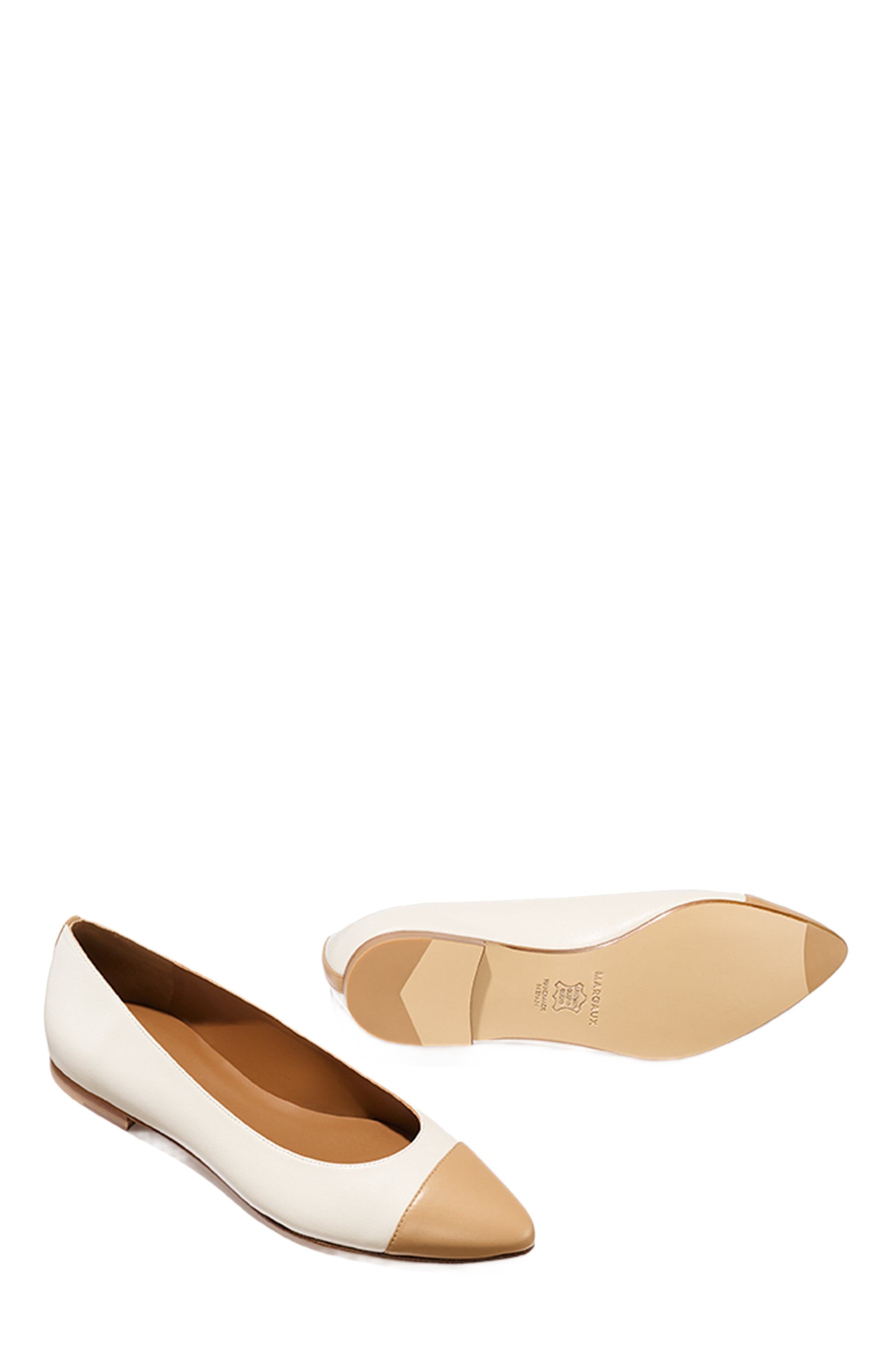 MARGAUX The Cap-Toe Pointe, Alternate, color, Ivory And Toffee