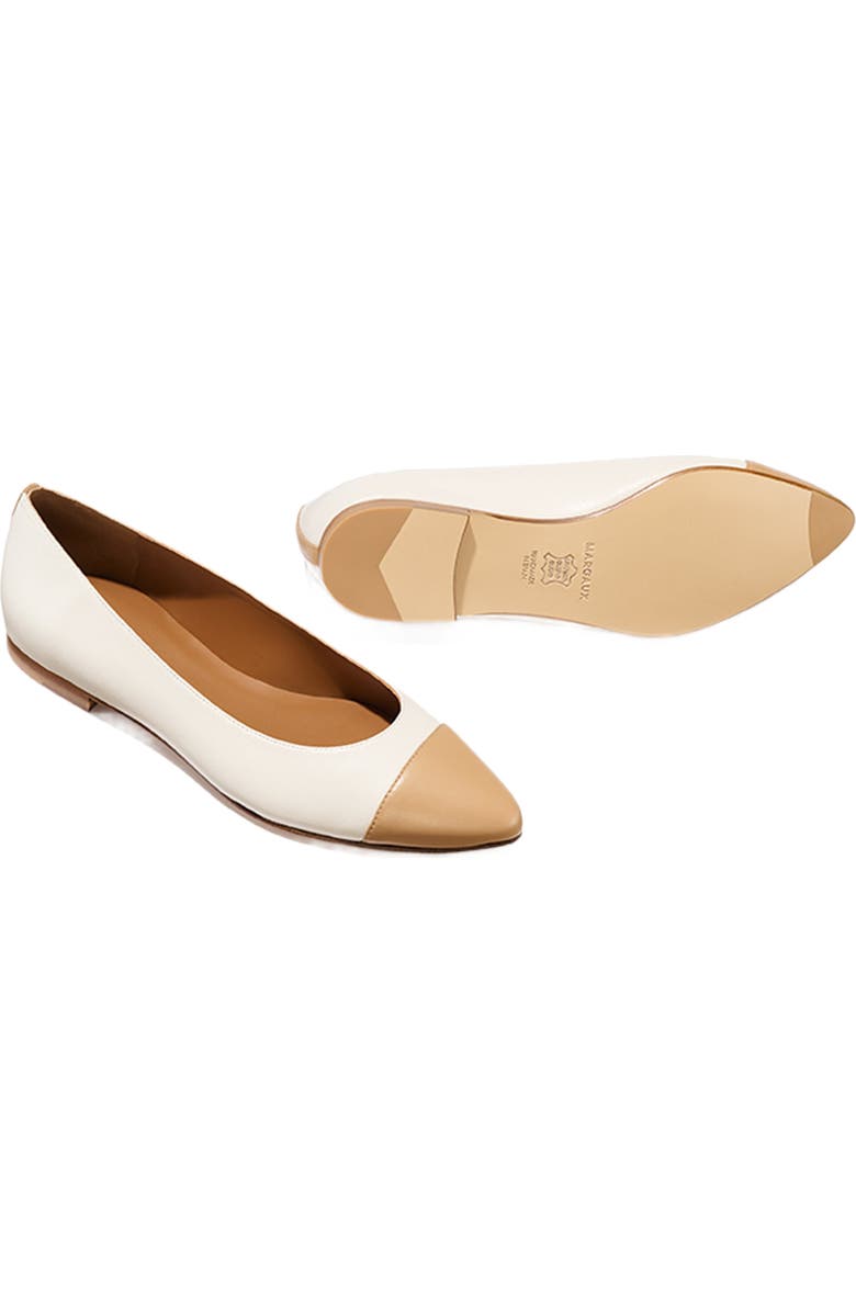 MARGAUX The Cap-Toe Pointe, Alternate, color, Ivory And Toffee