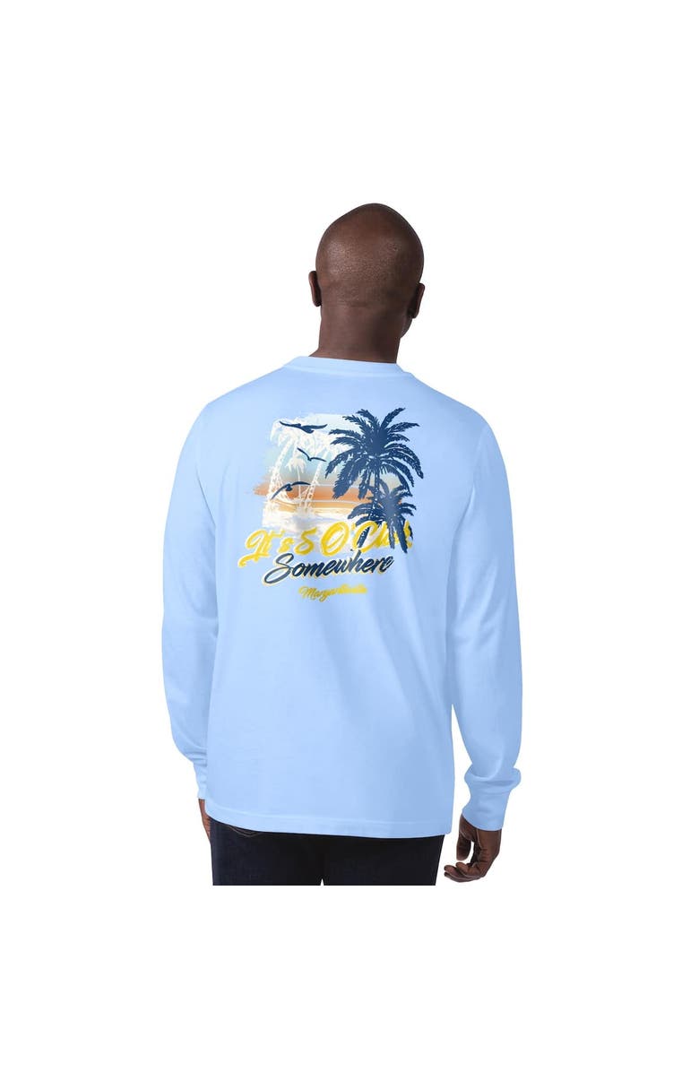 Margaritaville Men's Margaritaville Light Blue Los Angeles Rams It's Five O'Clock Somewhere Long Sleeve T-Shirt, Alternate, color, Light Blue