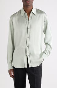 Dries Van Noten Carvies Silk Button-Up Shirt