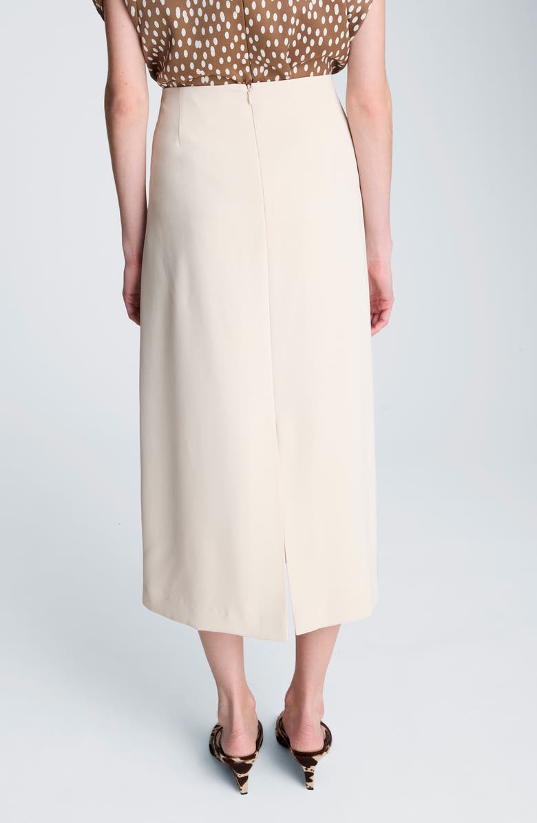 Kenneth Cole Slit Midi Skirt, Alternate, color, Oyster