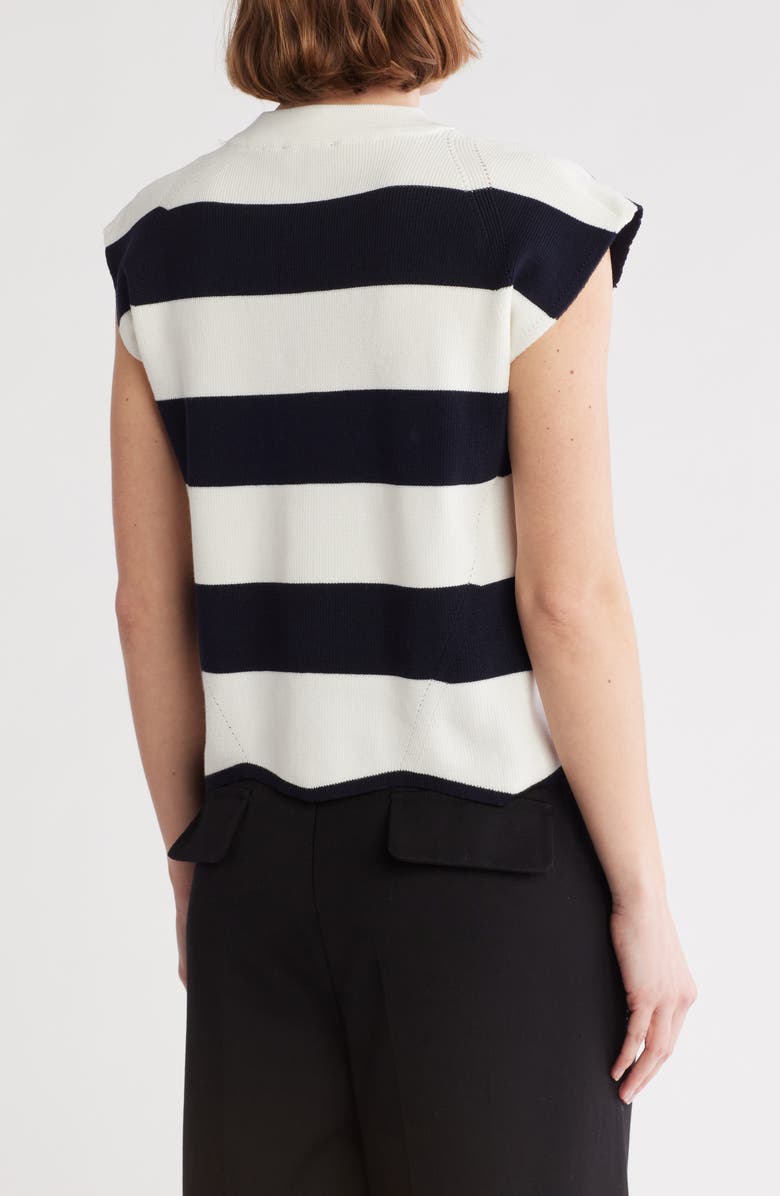 Adrianna Papell Stripe Dolman Sleeve Sweater, Alternate, color, 