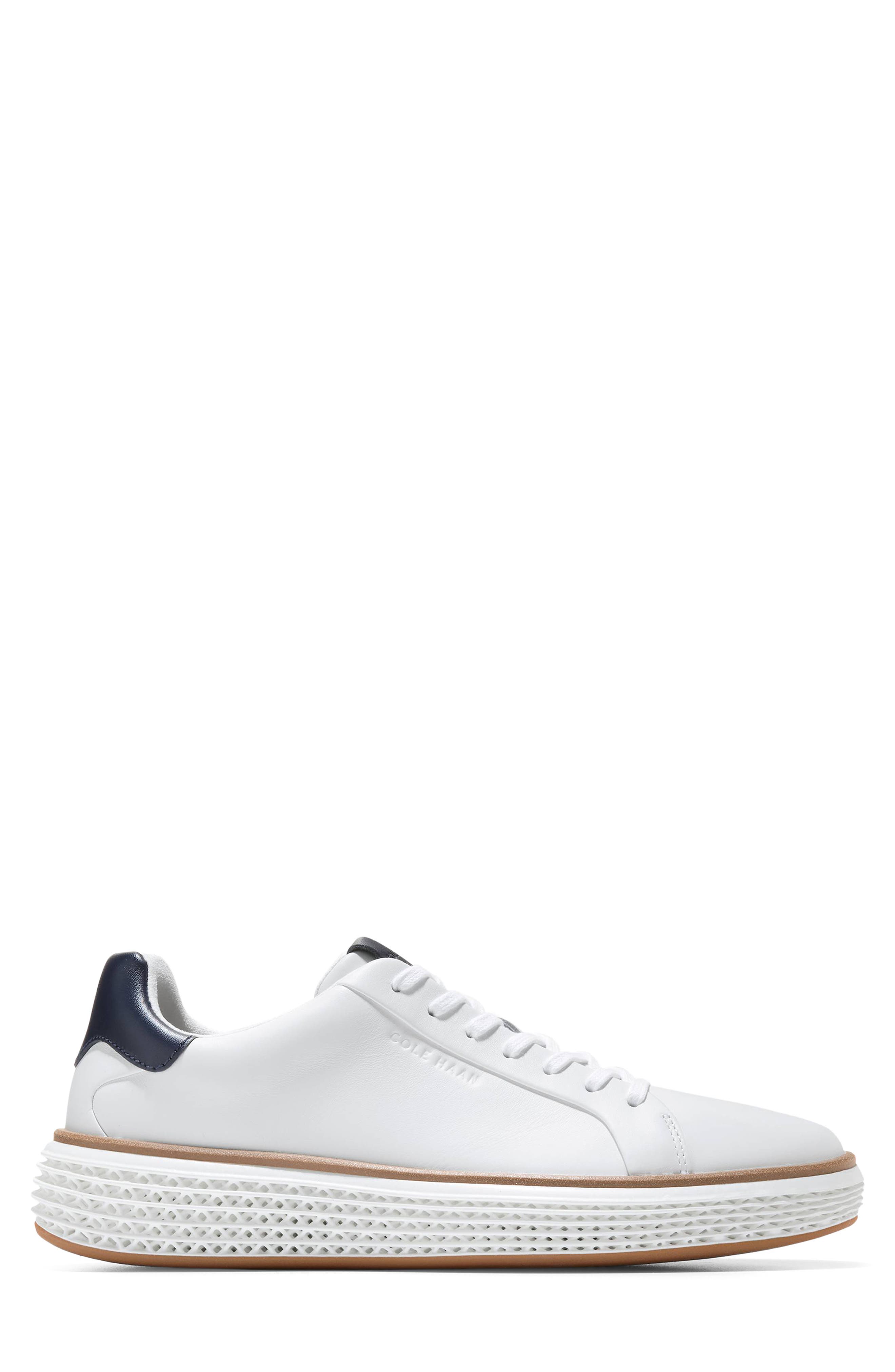 Cole Haan GrandPro Court SkyWeave Sneaker, Alternate, color, Optic White / Ch Midnight Moon